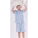 Kids-100-Cotton-PJ-Set-Blue-Stripe Sale