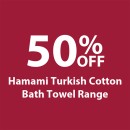 50-off-Hamami-Turkish-Cotton-Bath-Towel-Range Sale