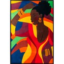 Framed-Velvet-Wall-Art-Lady Sale