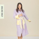 Design-Republique-Maya-Microplush-Bathrobe-Lilac-Lemon Sale