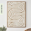 Design-Republique-Esha-Embroidered-Swirl-Framed-Wall-Art Sale