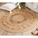 Eco-Collection-Jute-Detail-Round-Floor-Rug Sale