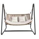 Outsidings-Andy-Two-Seater-Swing-Chair-Natural-Stripe Sale