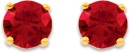 9ct-Created-Ruby-Round-Stud-Earrings Sale