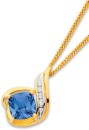 9ct-Created-Sapphire-Diamond-Slider-Pendant Sale