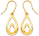 9ct-Teardrop-Hook-Earrings Sale