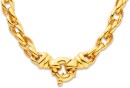 9ct-48cm-Triple-Link-Bolt-Ring-Necklace Sale