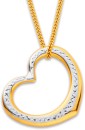 9ct-Two-Tone-Large-Floating-Heart-Pendant Sale