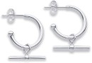 Sterling-Silver-34-Hoops-with-T-Bar Sale