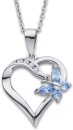 Sterling-Silver-Lavender-Cubic-Zirconia-Butterfly-Heart-Pendant Sale