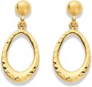 9ct-Oval-Drop-Stud-Earrings Sale