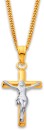 9ct-Two-Tone-18mm-Crucifix-Pendant Sale