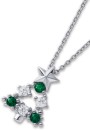 Sterling-Silver-Cubic-Zirconia-Christmas-Tree-Pendant Sale