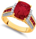 9ct-Created-Ruby-Diamond-Ring Sale