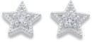 Sterling-Silver-Cubic-Zirconia-Star-Studs Sale