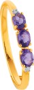 9ct-Amethyst-with-Diamond-Ring Sale