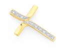 9ct-Diamond-Set-Cross-Pendant Sale