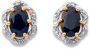 9ct-Black-Sapphire-Studs Sale