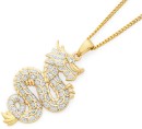 9ct-Diamond-Set-Dragon-Gents-Pendant Sale