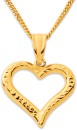 9ct-Two-Tone-Diamond-Cut-Heart-Pendant Sale