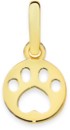 9ct-Paw-Print-Cutout-Circle-Charm Sale