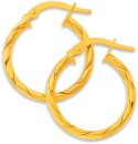 9ct-15mm-Twist-Hoops-Earrings Sale