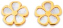 9ct-Mother-of-Pearl-Flower-Studs Sale