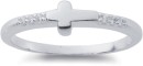 Sterling-Silver-Cubic-Zirconia-Cross-Ring Sale