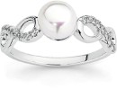 Sterling-Silver-Freshwater-Pearl-Cubic-Zirconia-Infinity-Ring Sale