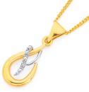 9ct-Teardrop-Diamond-Pendant Sale