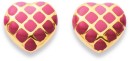 9ct-Enamel-Heart-Studs Sale