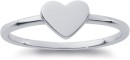 Sterling-Silver-Flat-Heart-Ring Sale