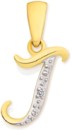 9ct-Diamond-Initial-J-Pendant Sale