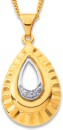 9ct-Teardrop-Diamond-Pendant Sale