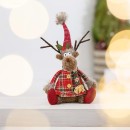 Christmas-Wishes-Sitting-Moose-with-Overall-Dress-36cm Sale