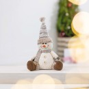 Christmas-Wishes-Sitting-Snowman-with-Pointy-Hat-40cm Sale