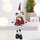 Christmas-Wishes-Long-Leg-Sitting-Cow-with-Overalls-75cm Sale