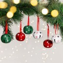 Christmas-Wishes-Metal-Xmas-Bells-Multicoloured-Hanging-Tree-Decoration-Set-of-6 Sale