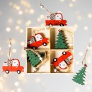 Christmas-Wishes-Wooden-Car-Tree-Hanging-Decoration-Set-of-8 Sale