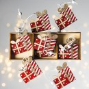 Christmas-Wishes-Wooden-Present-Boxes-Hanging-Tree-Decoration-Set-of-9 Sale