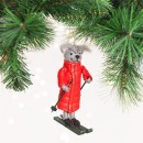 Christmas-Wishes-Animal-On-Skis-Felt-Hanging-Decoration Sale