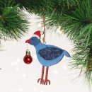 Christmas-Wishes-Pukeko-with-Red-Bauble-Hanging-Tree-Decoration Sale