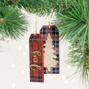 Christmas-Wishes-Tartan-Tag-Set-of-2-Hanging-Decoration Sale