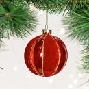 Christmas-Wishes-Red-Velvet-Glass-Bauble Sale