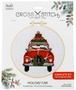 NEW-Needle-Creations-Christmas-Cross-Stitch-Kit-Holiday-Car Sale