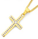 9ct-Cubic-Zirconia-Cross-Pendant Sale