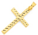 9ct-25mm-Diamond-Cut-Cross-Pendant Sale