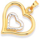 9ct-Two-Tone-Heart-in-Heart-Pendant Sale