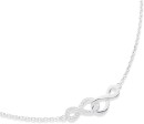 Sterling-Silver-Cubic-Zirconia-Interlock-Infinity-Necklet Sale