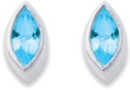 Sterling-Silver-Blue-Cubic-Zirconia-Marquise-Kids-Studs Sale